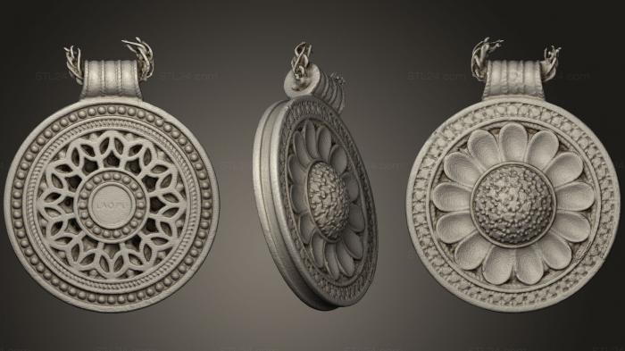 Jewelry (Pendant, JVLR_1091) 3D models for cnc